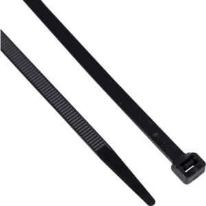 FEKETE KÁBELKÖTEGELŐ 7.6X370MM (PK-100)