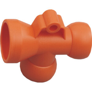 T CSATLAKOZÓ 1/4" FURATTAL