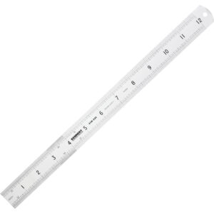 300MM/12" MEREV ROZSDAMENTES VONALZÓ LEKEREKÍTETT VÉGGEL