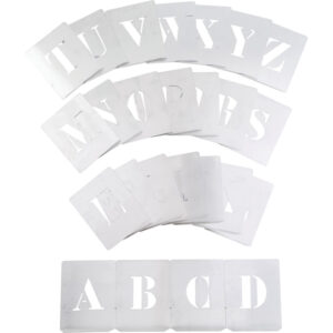 100MM ACÉL STENCIL BETŰK (26 DB-OS KLT.)