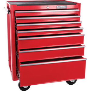 PIROS 7 FIÓKOS GÖRGŐS SZERSZÁMSZEKÉNY