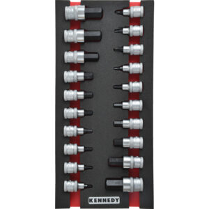 20 RÉSZES FELTŰZHETŐ CSAVARBEHAJTÓ KÉSZLET 1/2" CSATLAKOZÓVAL SZIVACSBAN M1832