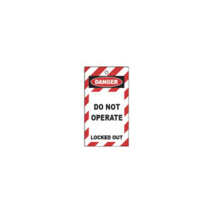 LOCKOUT FIGYELMEZTETŐ CÍMKÉK - KÉTOLDALAS (10DB)