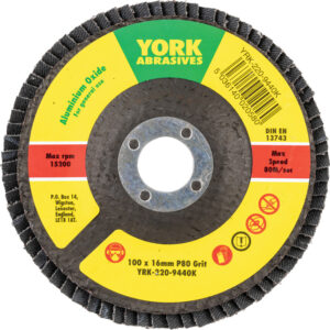 100X16MM AL-OX LAMELLÁS CSISZOLÓTÁRCSA ÜVEGSZÁLAS TÁNYÉRON P80